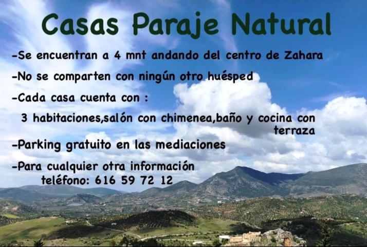 Casas Paraje Natural Zahara De La Sierra Bagian luar foto